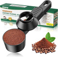 Mess-free refilling of a reusable K-Cup with the funnel scoop