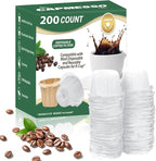 Biodegradable white Keurig paper filters