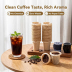 CAPMESSO 2.1" Tall Paper Coffee Filters for Large Reusable K-Cups