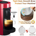 CAPMESSO Nespresso Vertuo refill kit with wood grain holder