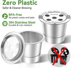 Plastic-free all-metal 5-hole reusable K-Cup for MultiStream Keurig