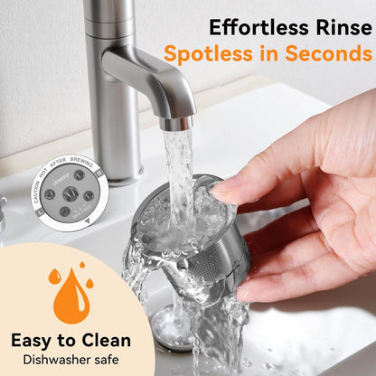 CAPMESSO Reusable K Cups for Keurig: 2025 Updated My K cup Metal Coffee Filter Refillable Coffee Pods with 5 Holes - for K Supreme/K Slim/K-Duo Gen2/K-Brew Chill with MultiStream Technology