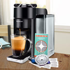 CAPMESSO 64mm aluminum foil lids for Nespresso Vertuo pods