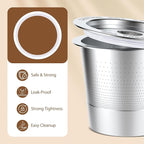 Leak-proof silicone replacement gasket for a reusable K-Cup
