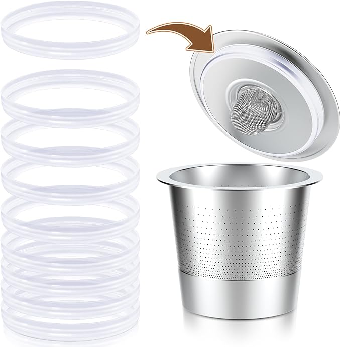 CAPMESSO silicone gasket replacement seals for reusable K-Cups