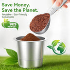 CAPMESSO all stainless steel 5-hole reusable K-Cup for Keurig