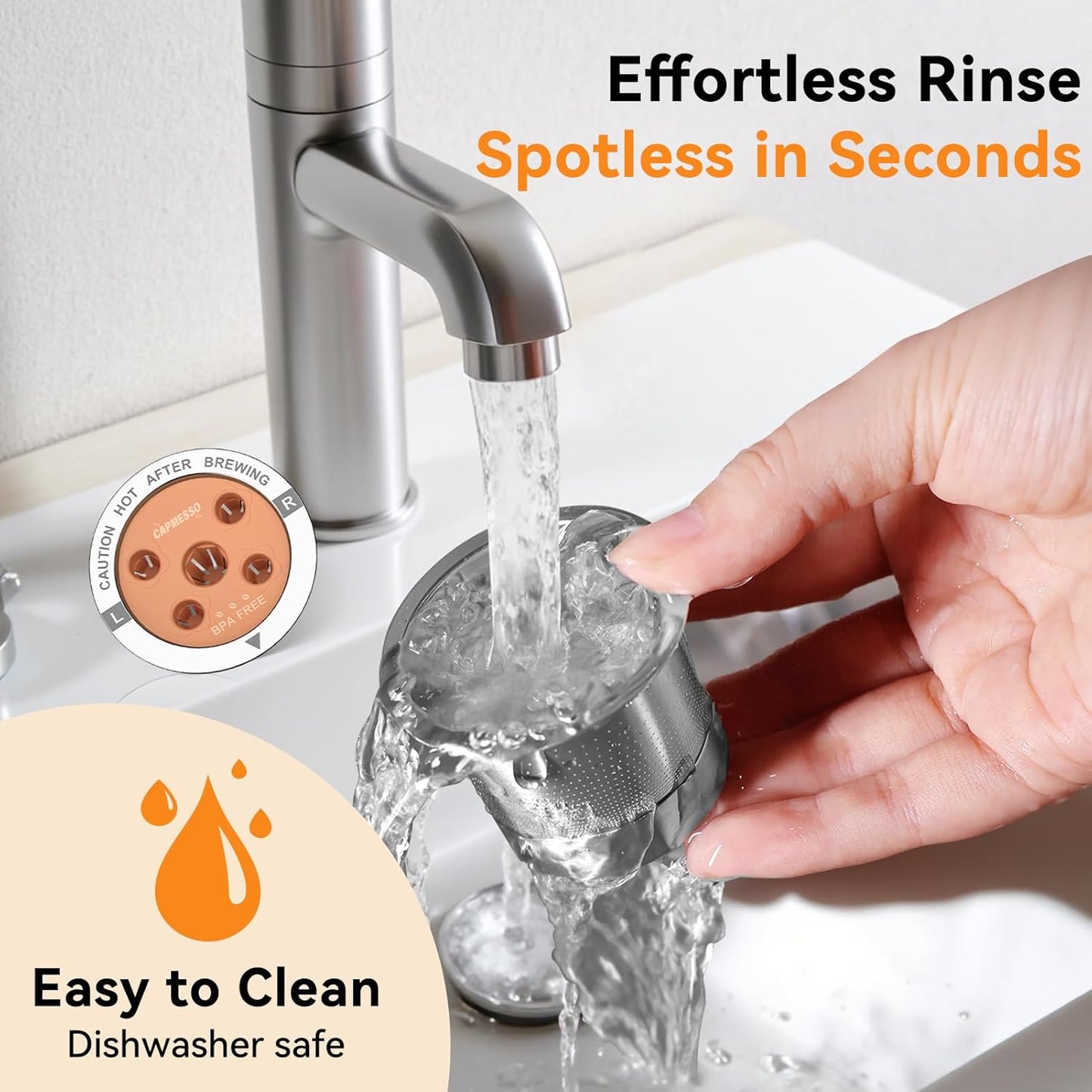 CAPMESSO Reusable K Cups for Keurig: 2025 Updated My K Cup Stainless Steel Coffee Filter Refillable Coffee Pods for K Supreme/K Slim/k-Duo Gen 2/K-Brew Chill with Multistream Technology