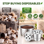 Reusable K-Cups & Carafe Filter Basket for Keurig K-Duo Gen 2 – Stainless Steel