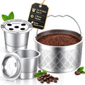 Reusable K-Cups & Carafe Filter Basket for Keurig K-Duo Gen 2 – Stainless Steel