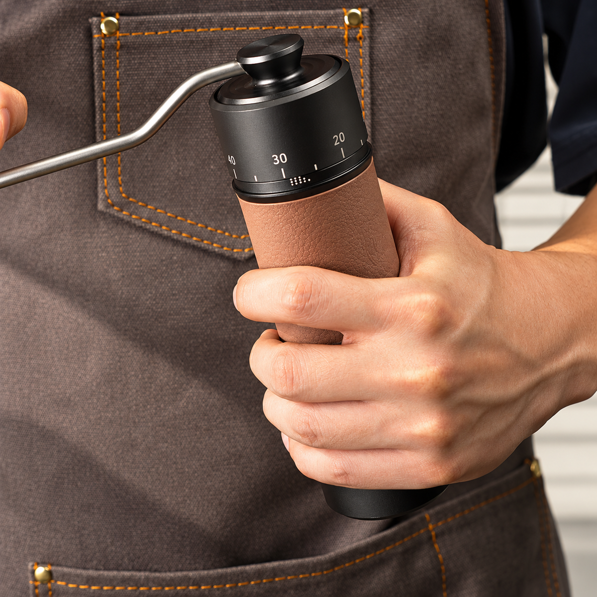 Manual Coffee Grinder with Adjustable Settings – 420 Stainless Steel Burr, 30g Capacity