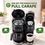 Reusable K-Cups & Carafe Filter Basket for Keurig K-Duo Gen 2 – Stainless Steel