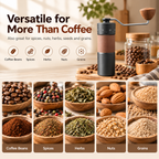 Manual Coffee Grinder with Adjustable Settings – 420 Stainless Steel Burr, 30g Capacity