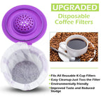CAPMESSO white paper filters for reusable K-Cups
