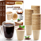 CAPMESSO 2.1" Tall Paper Coffee Filters for Large Reusable K-Cups