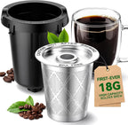 Exclusive Extra-Long 18g Stainless Steel K-Cup Set for Keurig 1.0