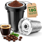 Exclusive Extra-Long 18g Stainless Steel K-Cup Set for Keurig 1.0