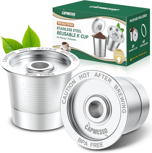 Reusable Stainless Steel  K Cups Coffee Pod for Keurig 1.0 - Newest Design