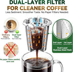Exclusive Extra-Long 18g Stainless Steel K-Cup Set for Keurig 1.0