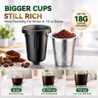 Exclusive Extra-Long 18g Stainless Steel K-Cup Set for Keurig 1.0