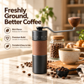 Manual Coffee Grinder with Adjustable Settings – 420 Stainless Steel Burr, 30g Capacity