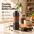 Manual Coffee Grinder with Adjustable Settings – 420 Stainless Steel Burr, 30g Capacity