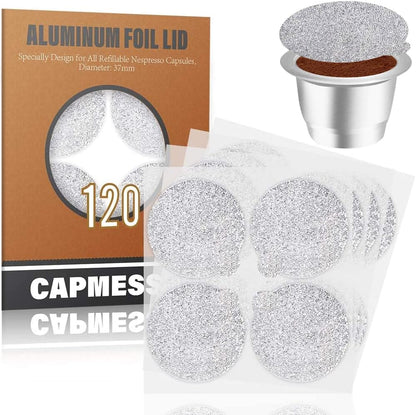 Reusable Nespresso Coffee Pod Seal Lids-120pcs - CAPMESSO