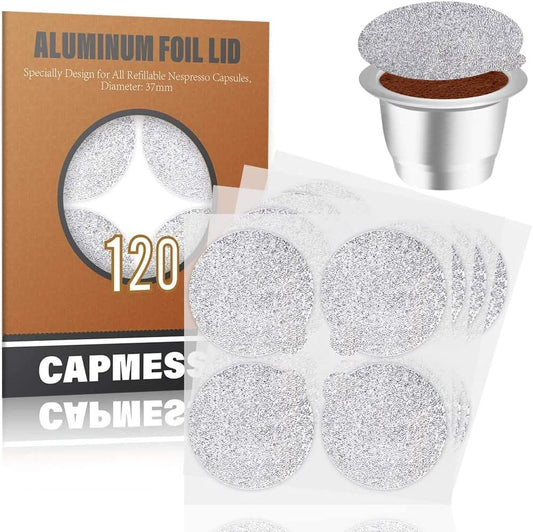 Reusable Nespresso Coffee Pod Seal Lids-120pcs