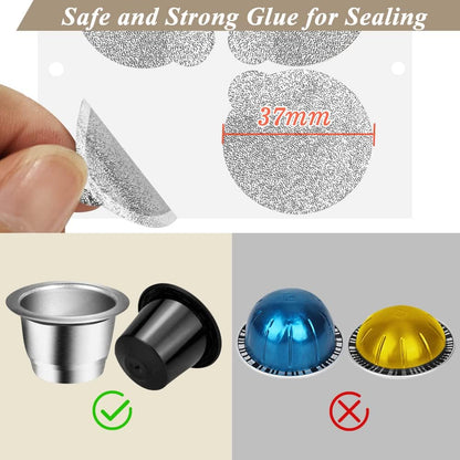 Reusable Nespresso Coffee Pod Seal Lids-120pcs - CAPMESSO