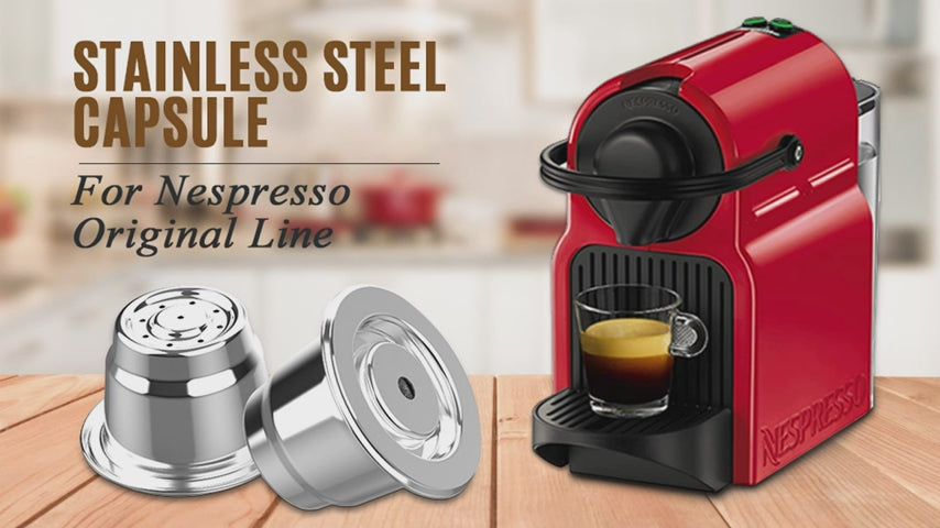 Refillable Nespresso OriginalLine Pod Kit – 2 Pods + 100 Foils