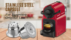 Cápsulas de café reutilizables, recargables, Originalline, de acero inoxidable, compatibles con máquinas Nespresso OriginalLine.